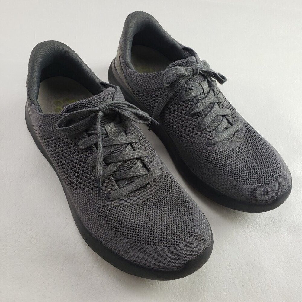 Kizik Lima Hands Free Sneaker Mens 11.5 Womens 13 Gray Slip On Mesh Casual Shoe